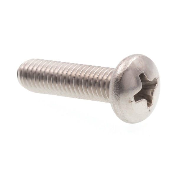 #10-32 x 3/4 in Phillips Pan Machine Screw, 316 Stainless Steel, 25 PK